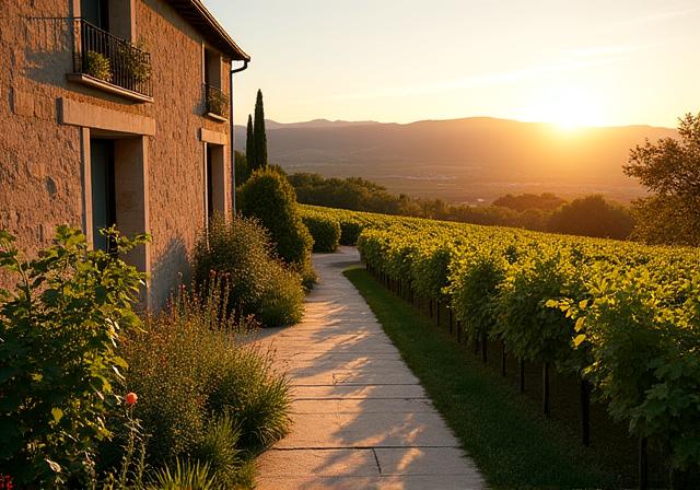 Aménagement paysager durable d'une propriété viticole en Bourgogne, conçu par Verdant Conseils.